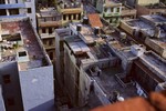 More rooftops, viewed from the highest building on the site.