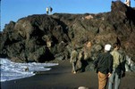 Outcrops of melange in California.