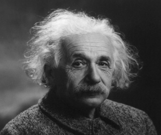 A picture of Albert Einstein.