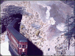 A photo of a model train railway car.